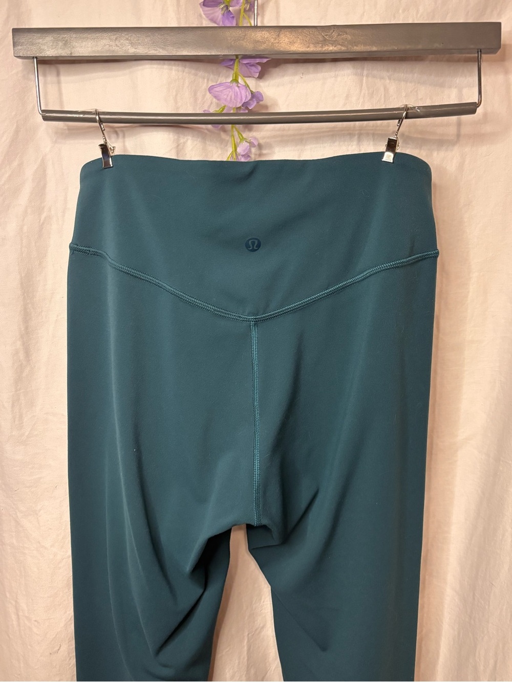 Lululemon Wunder Under Nulu High Rise 25 Leggings Size 8 Dark Teal Yoga